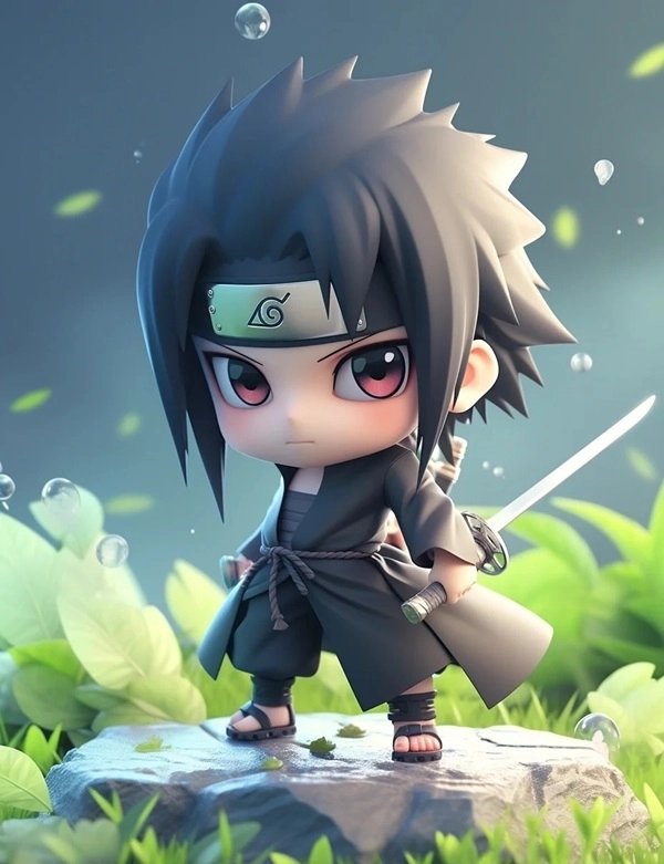 Thế giới chibi Sasuke đầy sắc màu và đáng yêu