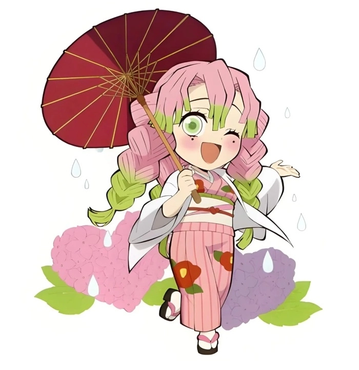Tổng hợp chibi Mitsuri official art chuẩn nét anime