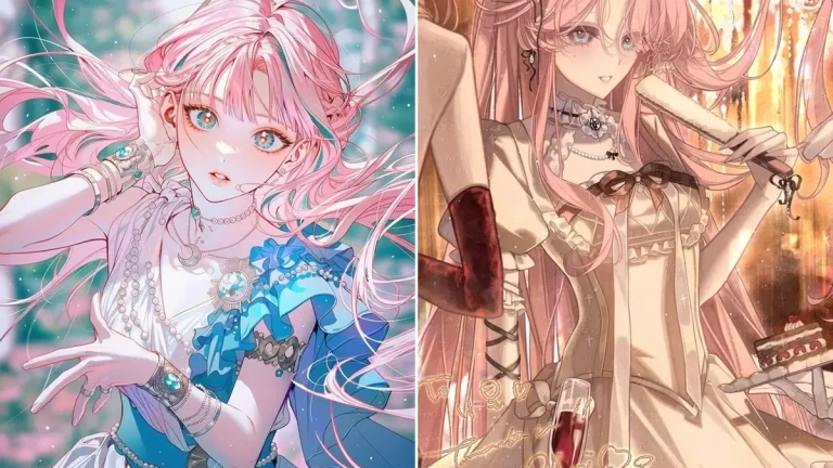 Top ảnh anime girl tóc hồng dễ thương phong cách Nhật Bản