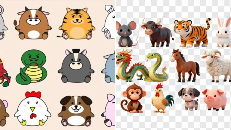 Top mẫu chibi các con giáp đáng yêu mang lại may mắn năm 2026