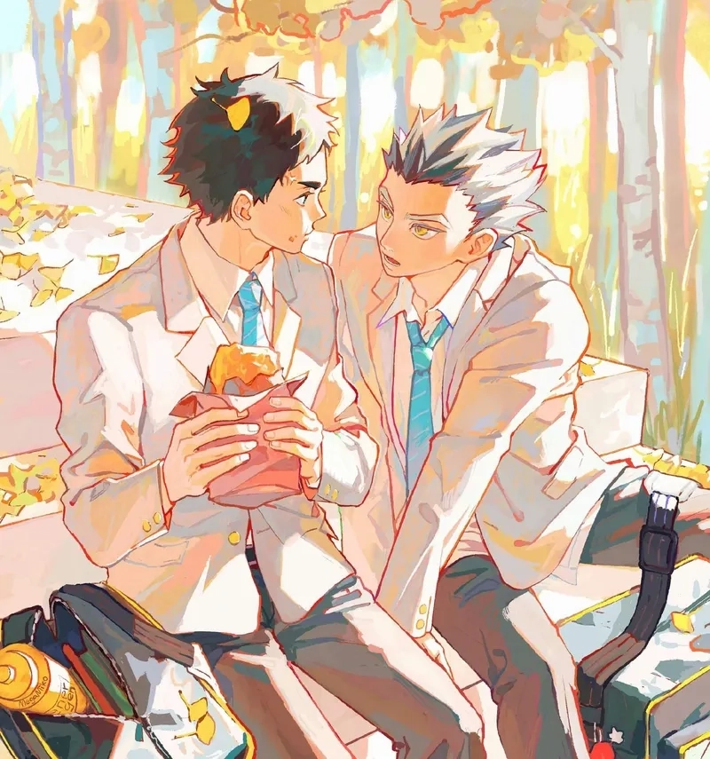 Tsukishima x Kuroo x Bokuto x Akaashi quy tụ dàn nhân vật đình đám