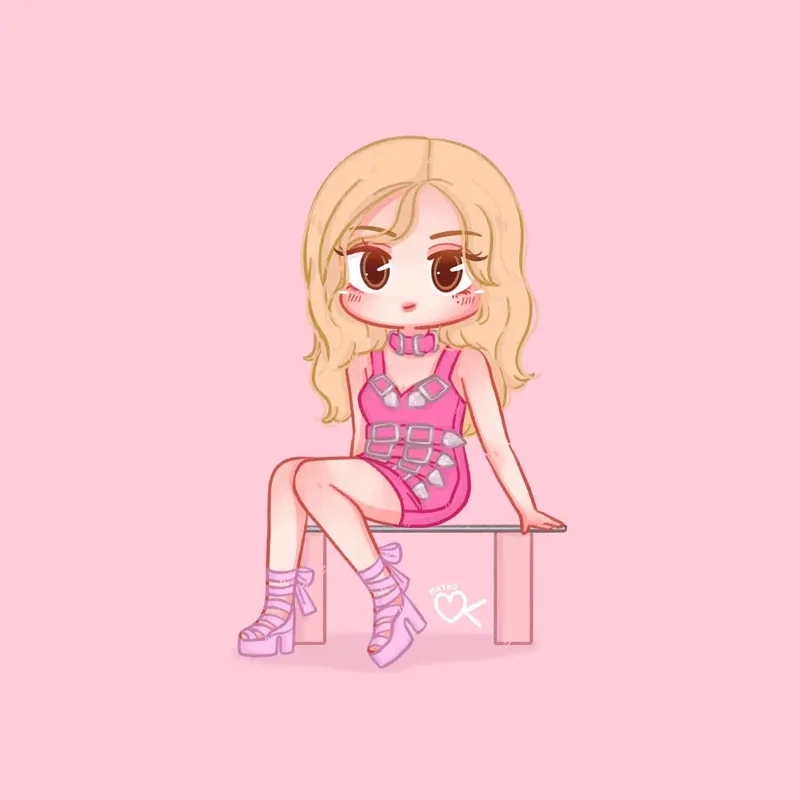 Vẽ Rose chibi đơn giản nhưng cực kỳ dễ thương