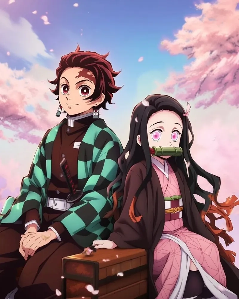 Wallpaper Tanjiro and Nezuko khiến fan cảm động mỗi khi nhìn thấy