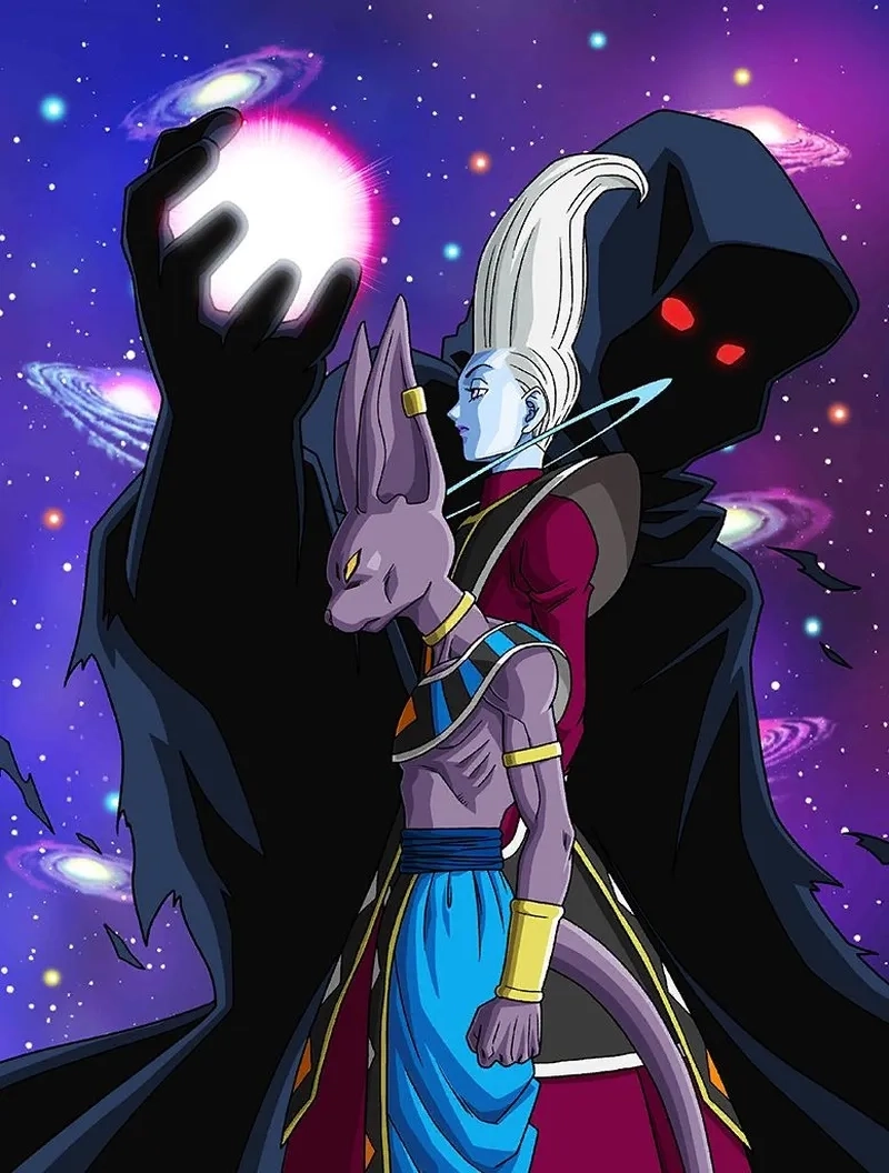 Whis huấn luyện Whis Beerus trở thành vị thần hủy diệt mạnh nhất